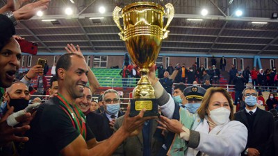 كأس العرش للكرة الطائرة 2019-2020 (المباراة النهائية), فريق الجيش الملكي يفوز على الفتح الرياضي (3-1) ويحرز اللقب للمرة التاسعة