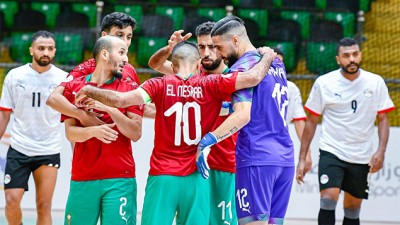 المنتخب المغربي أول المتأهلين لنهائي كأس العرب لكرة القدم داخل القاعة بعد تجاوزه المنتخب المصري 5-2