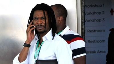 L'ancien vedette du Cameroun Rigobert Song devenu sélectionneur.