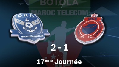 Botola M.T. D1 (17ème journée): Victoire de Chabab Rif Al Hoceima face à l'Olympic Safi (2-1)