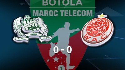 Botola Maroc Télécom D1 (mise a jour de la 22e journée): Le DHJ et le WAC font match nul (0-0)