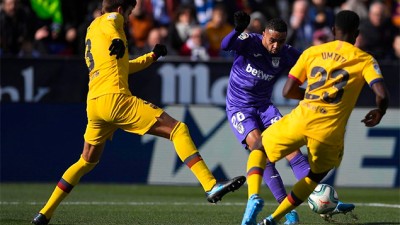 Un but de l'international marocain En-Nesyri n’évite pas la défaite de Leganés face au Barça