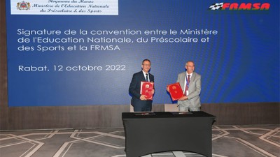 توقيع إتفاقية شراكة بين وزارة التربية الوطنية والتعليم الأولي والرياضة والجامعة الملكية المغربية لسباق السيارات