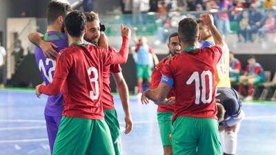 المنتخب الوطني المغربي لكرة القدم داخل القاعة يفوز على نظيره البرازيلي (3-1) بمدينة العيون
