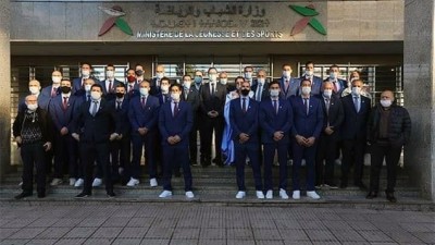 Handball, Réception à Rabat en l'honneur de la sélection nationale qualifiée au Mondial ( Egypte-2021)