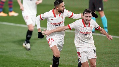 الدولي المغربي يوسف النصيري يقود فريقه إشبيلية للفوز على هويسكا