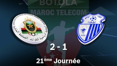 Botola M.T. D1 (21ème journée): Victoire de l'AS FAR face à l'Ittihad de Tanger (2-1)