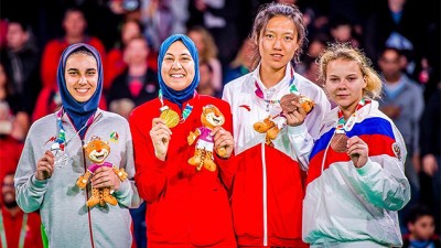 لاعبة التيكواندو فاطمة الزهراء أبو فارس تهدي المغرب أول ميدالية ذهبية في تاريخ مشاركته في الألعاب الأولمبية للشباب