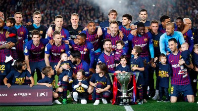 Liga: le Barça sacré champion d’Espagne