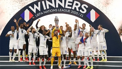 Ligue des Nations (Finale).. La France remporte le titre aux dépens de l'Espagne 2-1