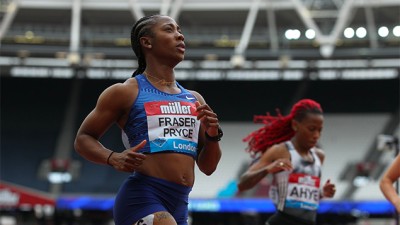 Athlétisme (Ligue de diamant de Londres): La Jamaïcaine Shelly-Ann Fraser-Pryce remporte le 100m dames