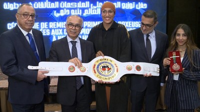حفل إستقبال على شرف المنتخب الوطني النسوي للملاكمة المشارك في بطولة العالم الأخيرة بنيودلهي