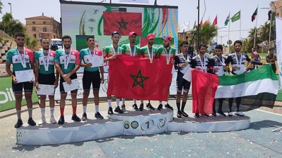 Jeux sportifs arabes (cyclisme).. La sélection marocaine remporte le métal précieux du contre-la-montre par équipes