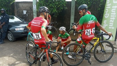 18è Tour du Cameroun (1ère étape).. Le Camerounais Artuce Telle vainqueur, le Marocain Achraf Ed Doghmy 6ème