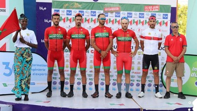 Tour international cycliste du Cameroun (1ère étape).. Le Maroc classé 2ème et 3ème