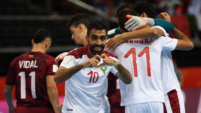 كأس العالم لكرة القدم داخل القاعة ( ليتوانيا2021 ) .. المنتخب الوطني المغربي يتأهل إلى دور الربع عقب تفوقه على نظيره الفنزويلي (3-2)