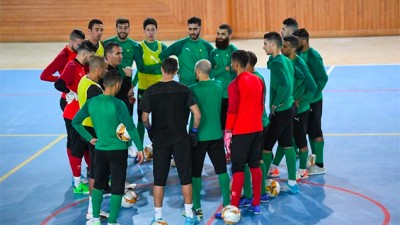 نهائيات كأس إفريقيا لكرة القدم داخل القاعة (العيون 2020): المنتخب الوطني لكرة القدم داخل القاعة يخوض بالعيون أول حصة تدريبية