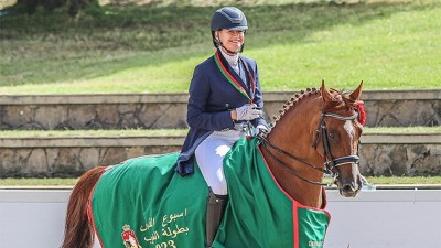 Semaine du cheval 2023.. La cavalière Jenny Guerraoui remporte le championnat du Maroc de dressage catégorie "A"