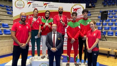 Taekwondo-Open international de Beyrouth.. la sélection marocaine remporte 3 médailles, dont 1 en or