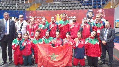 Coupe arabe de taekwondo "Emirats Arabes Unis 2023".. la sélection marocaine remporte 13 médailles, dont 3 en or