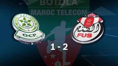 Botola Maroc Télécom D1 (13è journée): le FUS bat l'Olympique Khouribga (2-1)