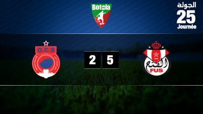 اتحاد الفتح الرياضي يتفوق على ضيفه فريق أولمبيك آسفي 5-2 'مؤجل الدورة ال25'