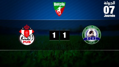 Le FUS de Rabat et la Renaissance de Zemamra se neutralisent (1-1)