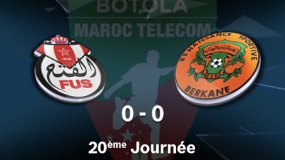 Botola Pro M.T. D1 (20ème journée): Le FUS et la Renaissance Berkane se quittent dos à dos (0-0)