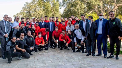 سلا .. حفل استقبال على شرف المنتخب الوطني لكرة القدم داخل القاعة المتألق في كأس العالم بليتوانيا