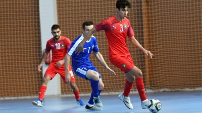 المنتخب الوطني المغربي لكرة القدم داخل القاعة يفوز على منتخب أوزبكستان ( 5- 3)
