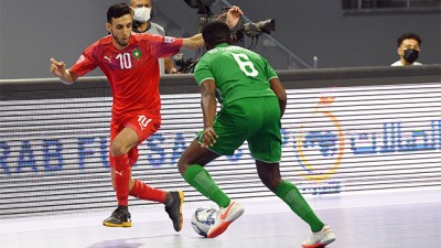 المغرب يفوز على جزر القمر 3-1 'البطولة العربية لكرة القدم داخل القاعة (الجولة الثانية/ المجموعة الثانية)'