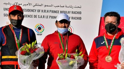 تتويج القطري حمد راشد و الروسية فزيلزيانوفا ألينا 'جائزة المغرب الدولية الكبرى للرماية الرياضية (صنف السكيت)'