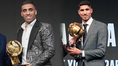حمد الله وأشرف حكيمي يفوزان بجائزة "جلوب سوكر" لأفضل لاعب ولاعب شاب عربي