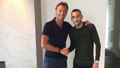 Reconciliation entre l'entraîneur Hervé Renard et Hakim Ziyech
