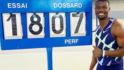 Le Burkinabè Hugues-Fabrice Zango bat le record du monde en salle 'Athlétisme - Triple saut'