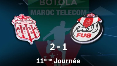Le Hassania d’Agadir s’impose face au FUS de Rabat (2-1)