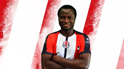 Le joueur du FUS Ibrahima Sidibe blessé lors de la rencontre contre HUSA