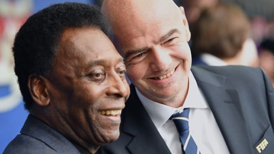Infantino veut un stade Pelé dans chaque pays du monde