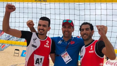 Jeux africains de plage (Beach volley/messieurs) : le Maroc bat la Gambie et va en demi-finale