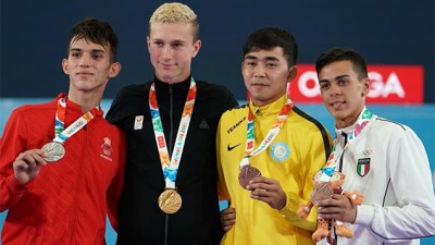 JOJ 2018: le karatéka Yassine Sekouri offre au Maroc sa sixième médaille