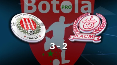 Botola Maroc Télécom D1 (22è journée): Jeunesse Kasbat Tadla s’impose face au Kawkab Marrakech (3-2)