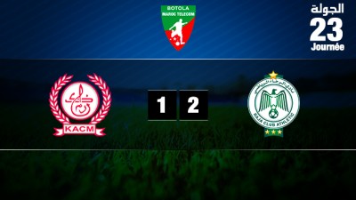 Victoire du Raja de Casablanca sur la pelouse du Kawkab de Marrakech (2-1)