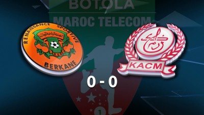 Botola Maroc Télécom D1 (11è journée): Le Kawkab Marrakech et la Renaissance de Berkane se quittent sur un nul blanc