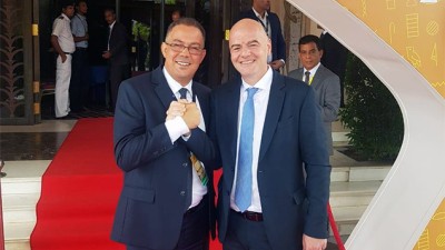M. Lekjaa annonce le soutien officiel de la CAF à la réélection de Gianni Infantino à la présidence de la Fifa