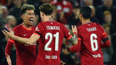 دوري أبطال أوروبا.. ليفربول يتعادل مع ضيفه بنفيكا (3-3) ويعبر إلى دور النصف