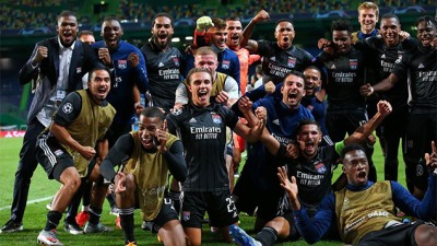 دوري أبطال أوروبا, نادي ليون الفرنسي يحقق المفاجأة ويقصي مانشستر سيتي من ربع النهائي (3-1)