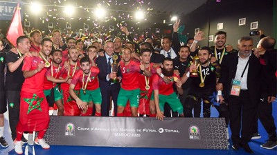 نهائيات كأس إفريقيا للأمم لكرة القدم داخل القاعة طوطال المغرب 2020: المنتخب الوطني يفوز باللقب بفوزه في النهائي على نظيره المصري بخماسية للاشيء