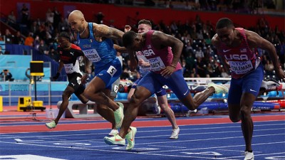 Mondiaux en salle (60 m).. l'Italien Marcell Jacobs médaillé d'or