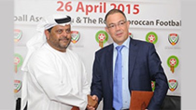 Signature d'une convention entre la FRMF et la La Fédération des Émirats arabes unis de football