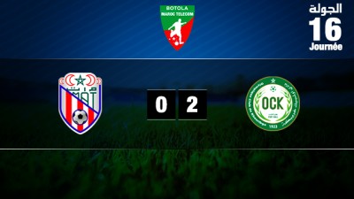 Botola Maroc Télécom D1 (16è journée) : Victoire de l'Olympique Khouribga face au Moghreb de Tétouan (2-0)